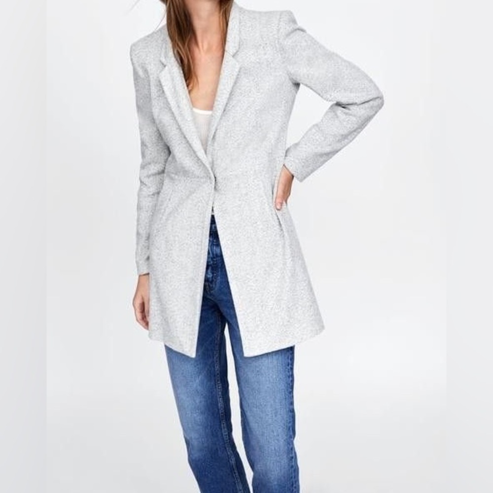 Zara Inverted Lapel Frock Coat